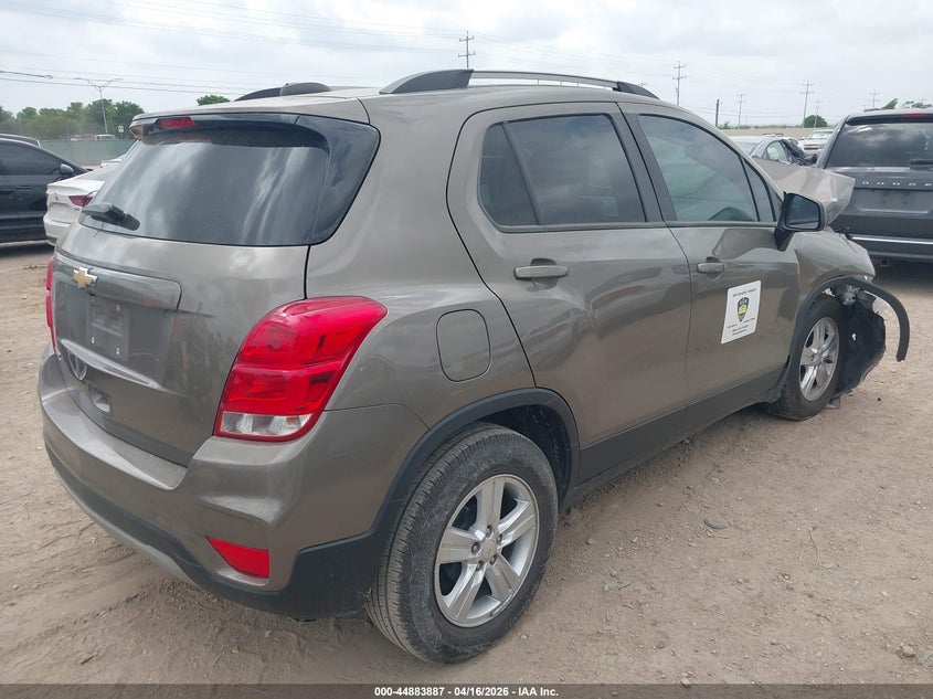 VIN KL7CJLSBXMB310593 2021 CHEVROLET TRAX FWD LT
