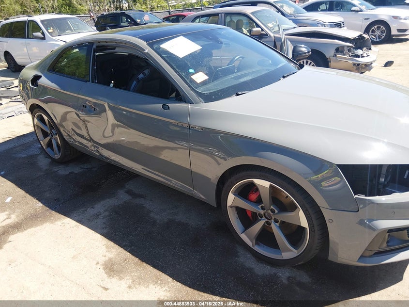 2019 Audi S5 3.0 3.0T Premium grey Lot 111044883933 Vin WAUR4AF50KA067812