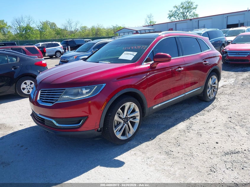 Vin: 2lmtj8lp4gbl79269, lot: 45381318, lincoln mkx reserve 20162