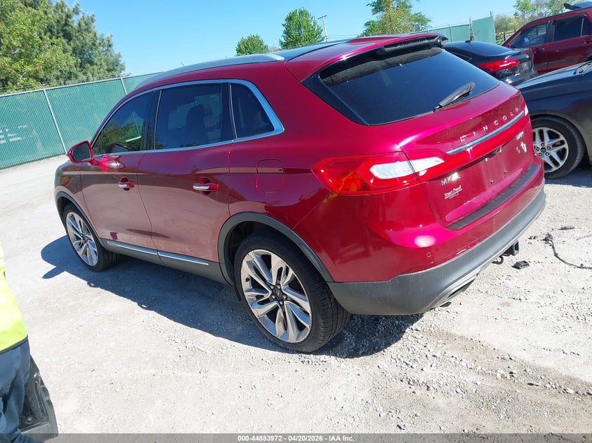 Vin: 2lmtj8lp4gbl79269, lot: 45381318, lincoln mkx reserve 20163