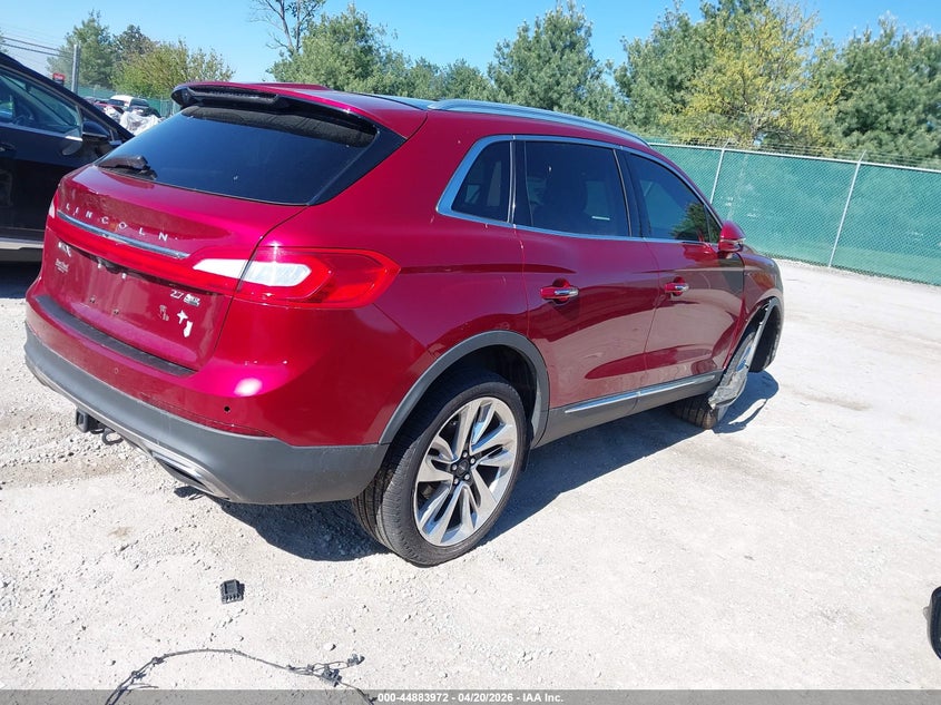 Vin: 2lmtj8lp4gbl79269, lot: 45381318, lincoln mkx reserve 20164