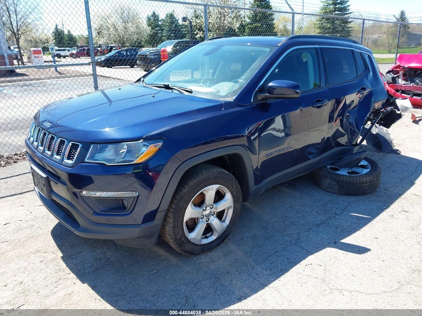 Vin: 3c4njdbb6jt232227, lot: 45381384, jeep compass latitude 4x4 20182