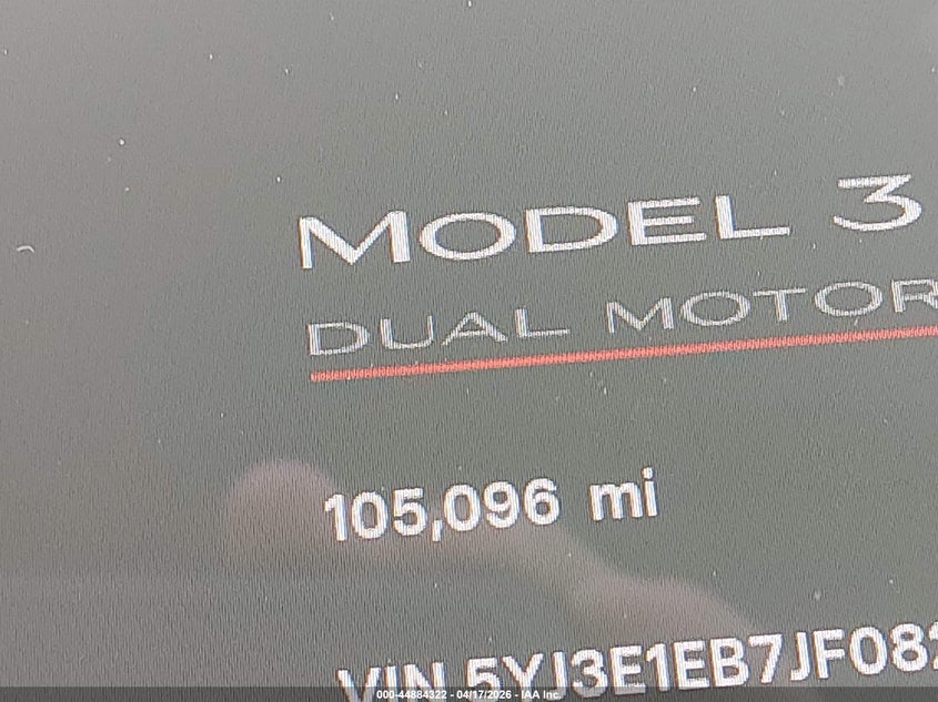 2018 Tesla Model 3 Long Range/Performance VIN: 5YJ3E1EB7JF082309 Lot: 44884322