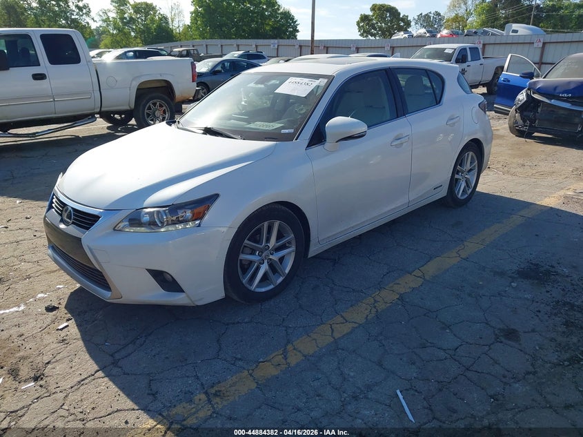 Vin: jthkd5bh2e2195607, lot: 45381728, lexus ct 200h 20142