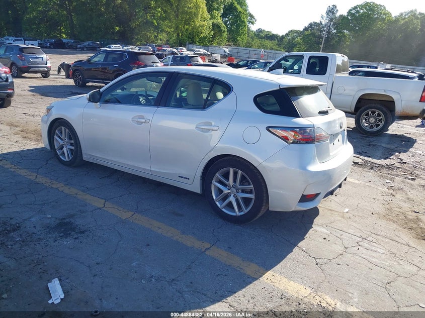 Vin: jthkd5bh2e2195607, lot: 45381728, lexus ct 200h 20143