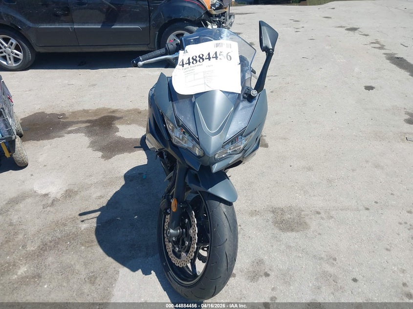 2024 Kawasaki Ninja Kawasaki Ex650 R grey Lot 111044884456 Vin ML5EXER19RDAD5340