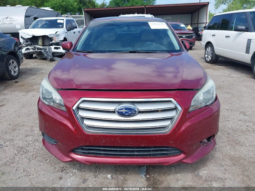 2016 Subaru LEGACY 2.5 2.5i Premium Red Lot 111044884670 Vin 4S3BNBC6XG3031190