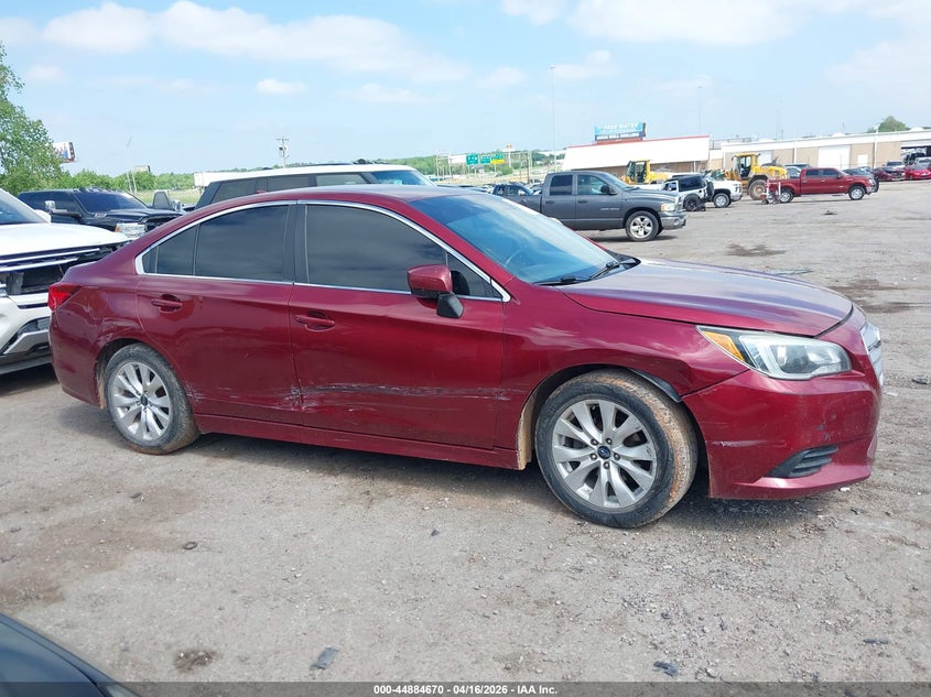 2016 Subaru LEGACY 2.5 2.5i Premium Red Lot 111044884670 Vin 4S3BNBC6XG3031190