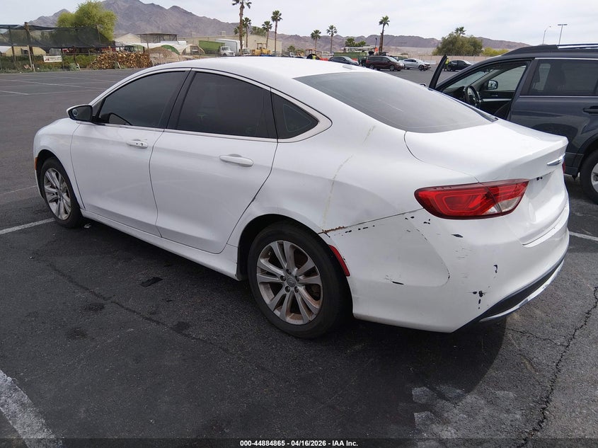 2015 Chrysler 200 2.4 Limited White Lot 111044884865 Vin 1C3CCCABXFN617184