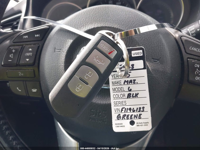 2015 Mazda Mazda6 I Sport VIN: JM1GJ1U56F1196133 Lot: 44885032