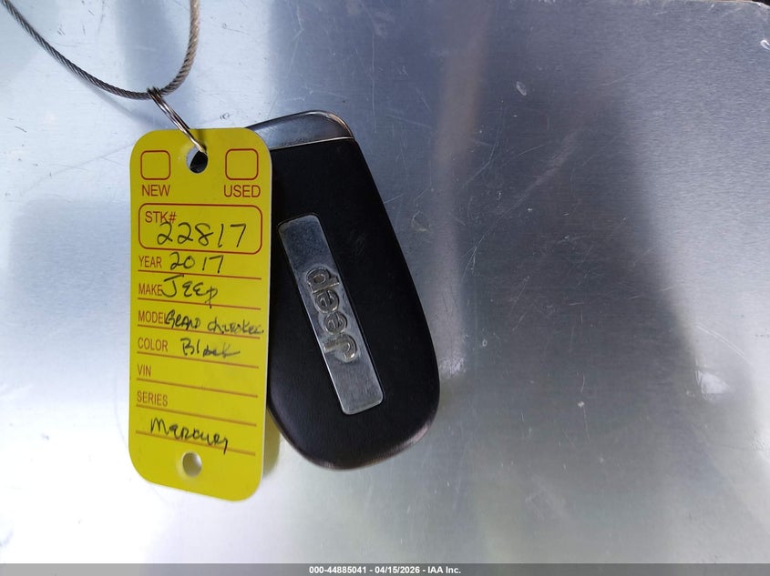 2017 Jeep Grand Cherokee VIN: 01C4RJBG6HC826535 Lot: 44885041