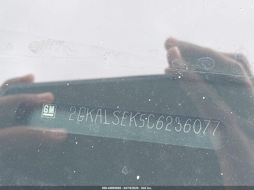 2012 GMC Terrain Sle-2 VIN: 2GKALSEK5C6236077 Lot: 44885068