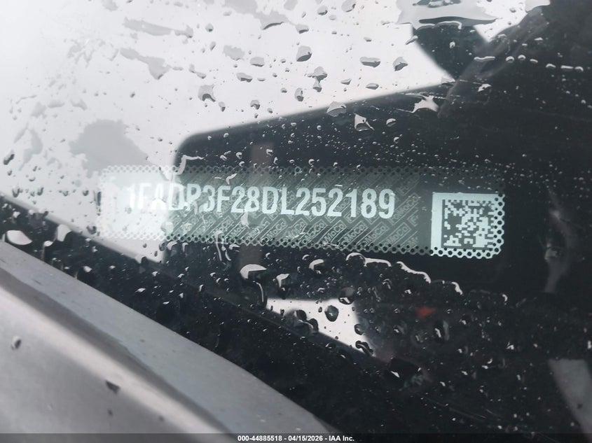 2013 Ford Focus Se VIN: 1FADP3F28DL252189 Lot: 44885518