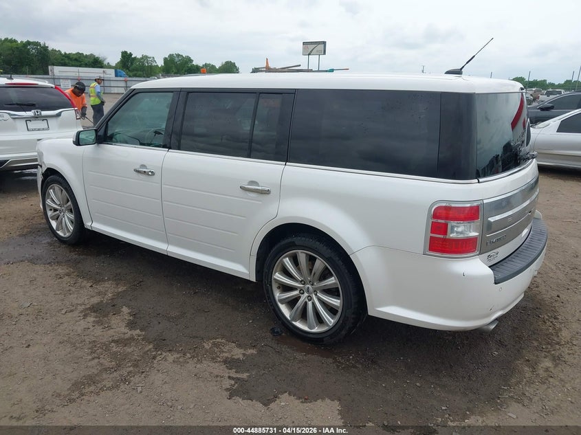 2FMGK5D85EBD27520 2014 Ford Flex 3.5 Limited white