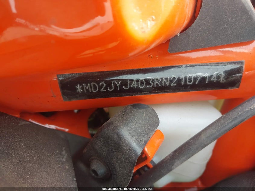 2024 Ktm 390 Rc VIN: MD2JYJ403RN210714 Lot: 44885874