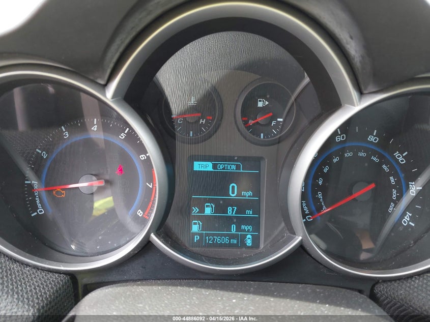 2014 Chevrolet Cruze 1Lt Auto VIN: 1G1PC5SBXE7465846 Lot: 44886092