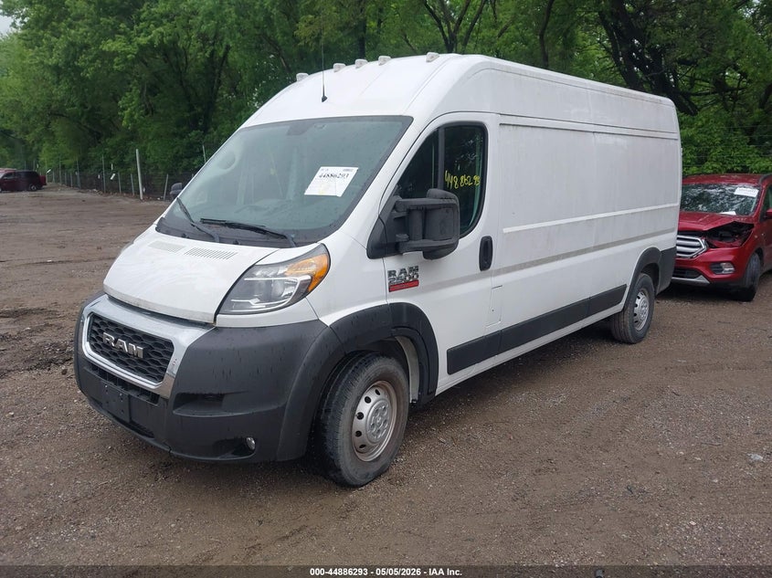 Vin: 3c6lrvdg4me526272, lot: 45383639, ram promaster 2500 20212