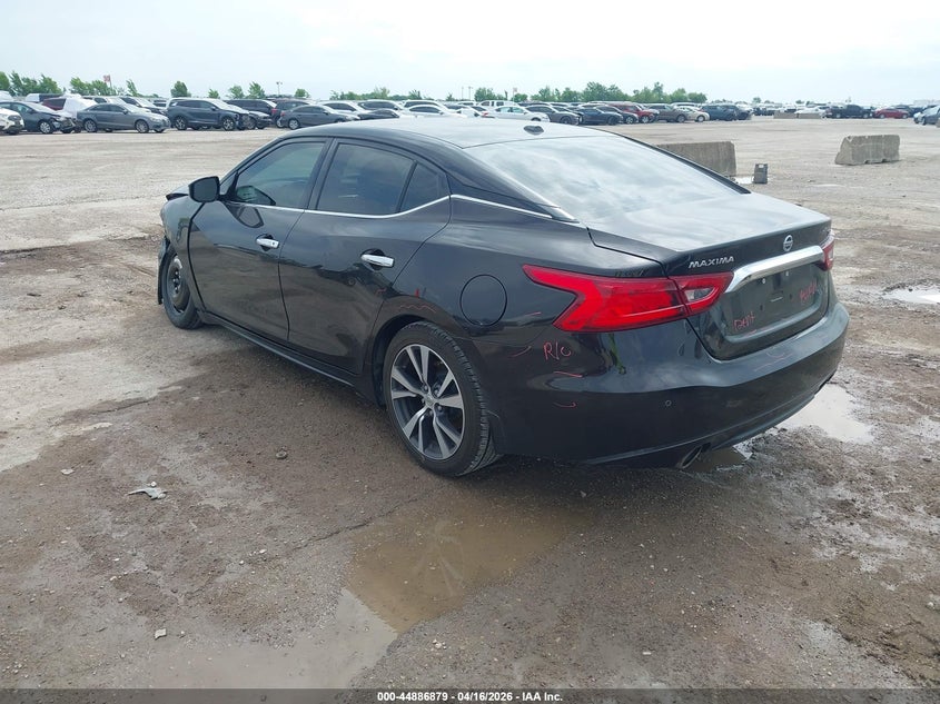 2017 Nissan Maxima 3.5 3.5 Sv black Lot 111044886879 Vin 1N4AA6AP2HC414395