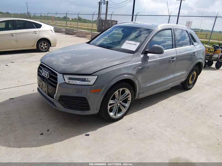 Vin: wa1jccfs7jr020887, lot: 45384232, audi q3 2.0t premium/2.0t sport premium 20182