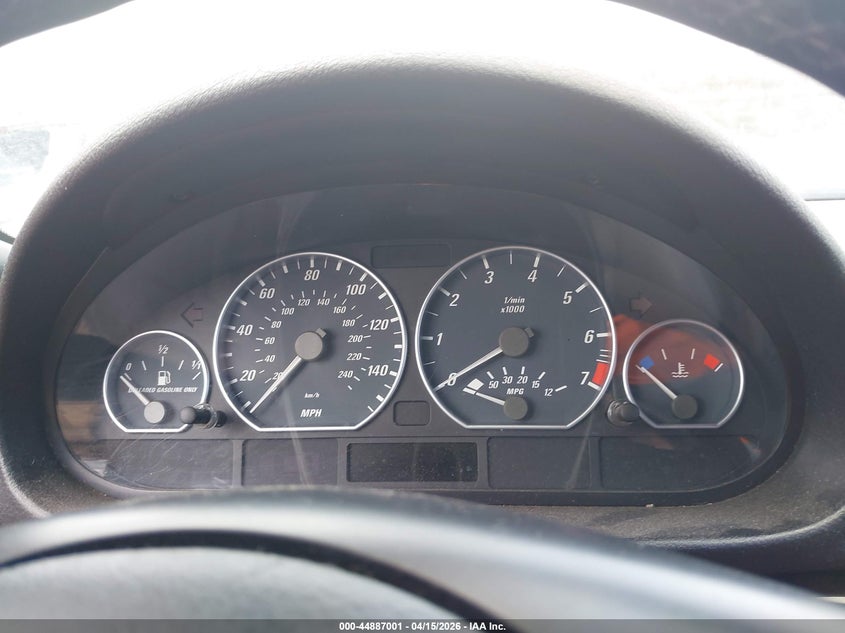 2001 BMW 330Ci VIN: WBABS53431EV86063 Lot: 44887001