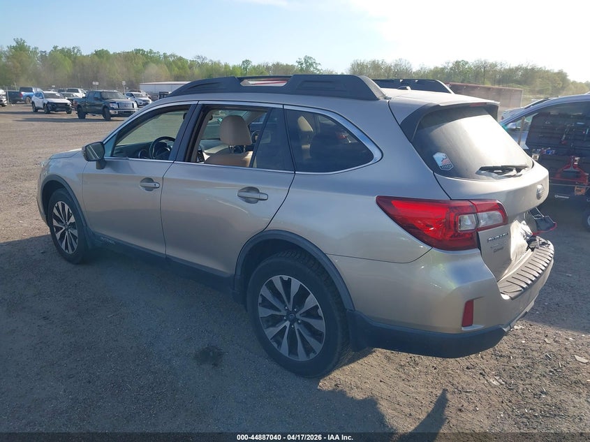 Vin: 4s4bsalc1f3323474, lot: 45384385, subaru outback 2.5i limited 20153