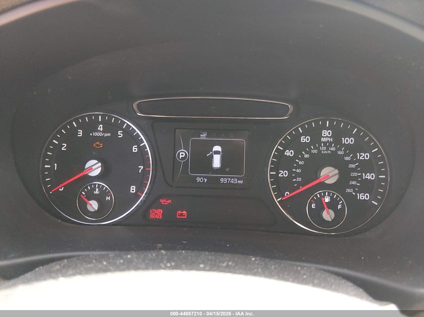 2016 Kia Sorento 2.4L Lx VIN: 5XYPGDA38GG046772 Lot: 44887210