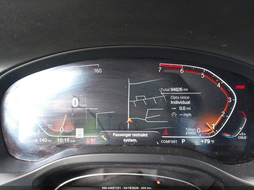 2022 BMW X4 xDrive30I VIN: 5UX33DT0XN9L91196 Lot: 44887251