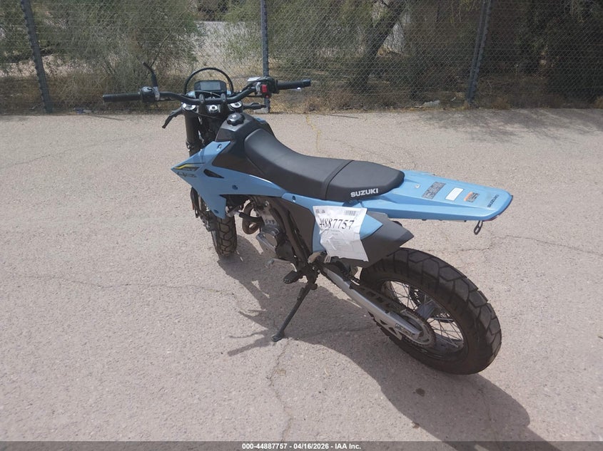 2025 Suzuki Dr-z Dr-Z400 Sm blue Lot 111044887757 Vin JS1ER12E7S7101339