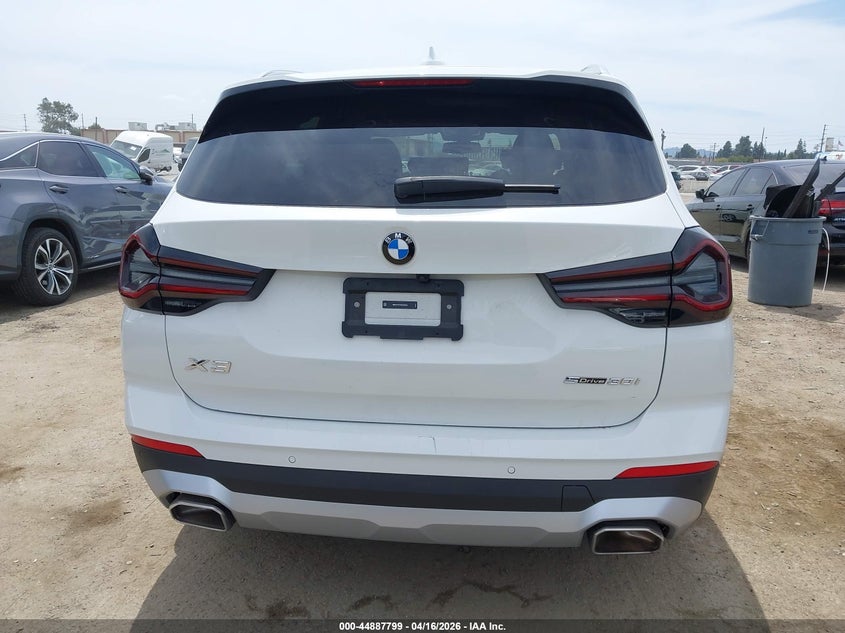 2024 BMW X3 2.0 Sdrive30i White Lot 111044887799 Vin WBX47DP07RN320056