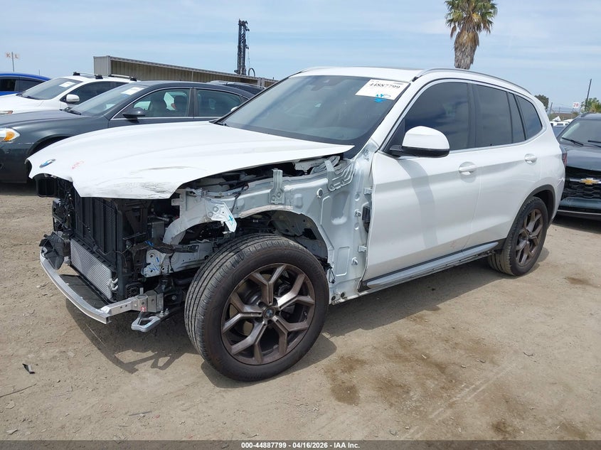 2024 BMW X3 2.0 Sdrive30i White Lot 111044887799 Vin WBX47DP07RN320056