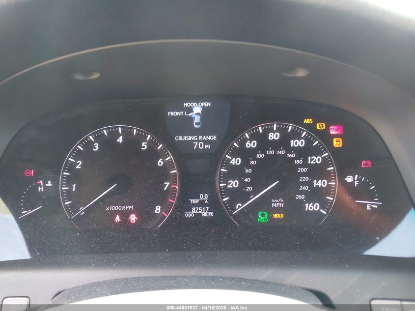 2011 Lexus Ls 460 VIN: JTHBL5EF5B5105499 Lot: 44887937