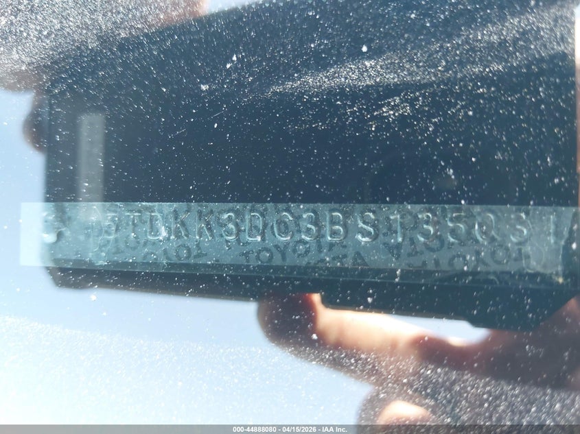 2011 Toyota Sienna Le V6 VIN: 5TDKK3DC3BS135031 Lot: 44888080