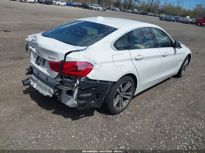 Vin: wba4j3c53kbl08484, lot: 45385548, bmw 430i gran coupe xdrive 20194