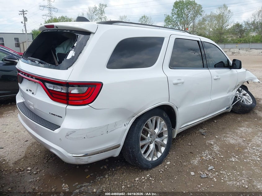 Vin: 1c4rdjdg3gc346870, lot: 45385808, dodge durango limited 20164