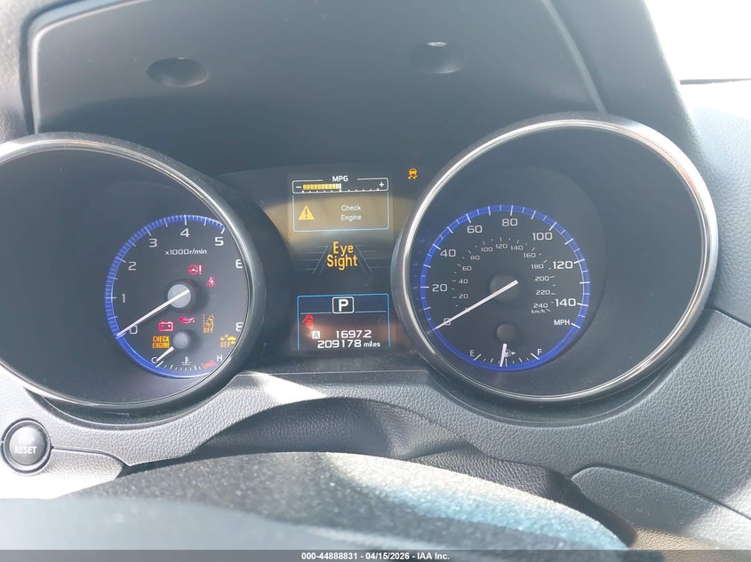 2017 Subaru Outback 2.5I Premium VIN: 4S4BSAHC0H3296716 Lot: 44888831