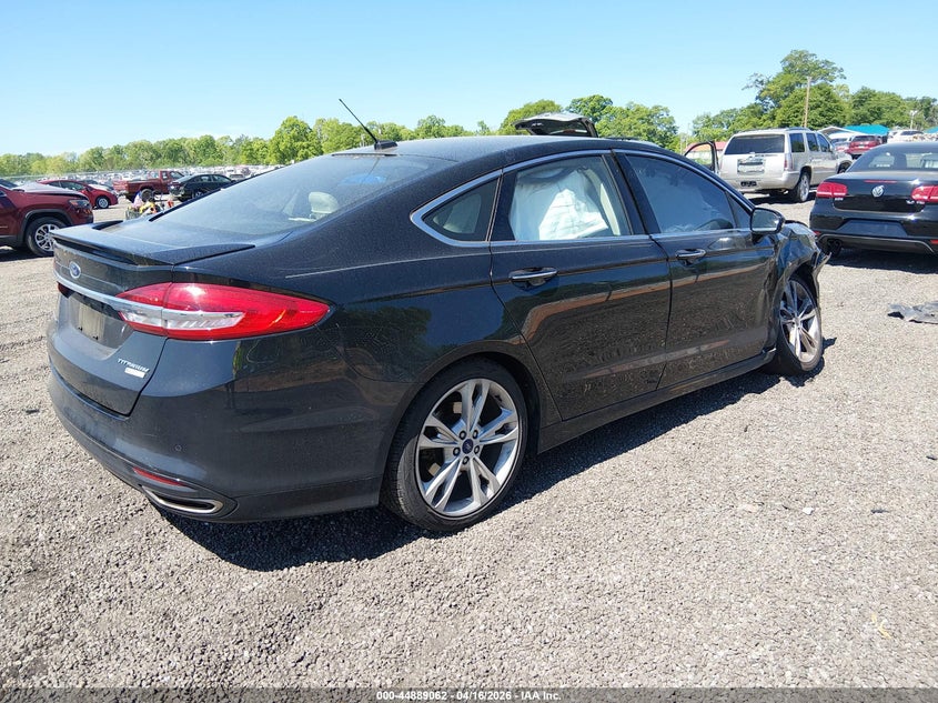 2017 Ford Fusion 2.0 Titanium black Lot 111044889062 Vin 3FA6P0K96HR184282