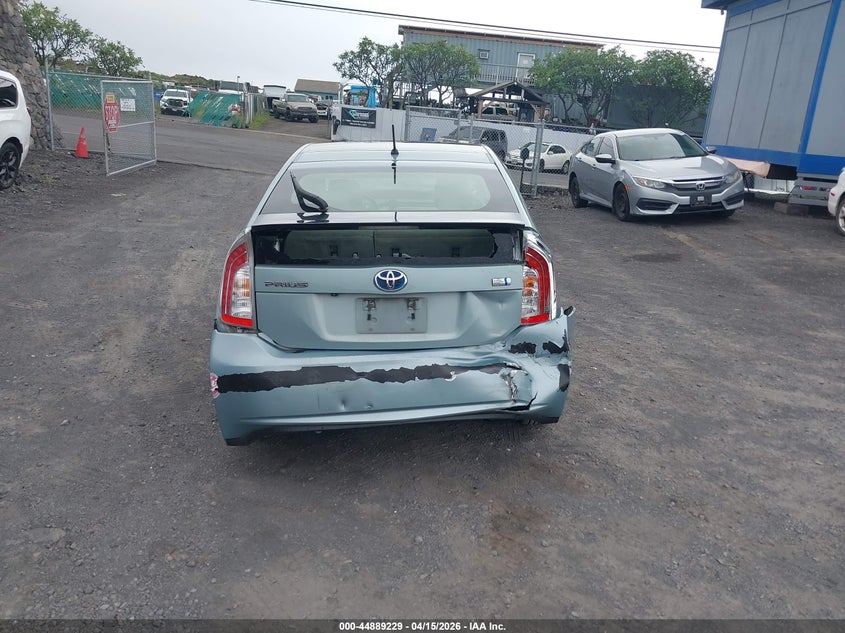 2014 Toyota Prius Five/Four/Three/Two VIN: JTDKN3DU0E1791057 Lot: 44889229