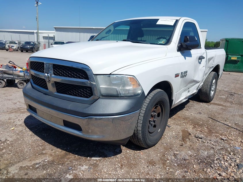 2016 Ram 1500 5.7 Ram Tradesman white Lot 111044889644 Vin 3C6JR6AT3GG153541