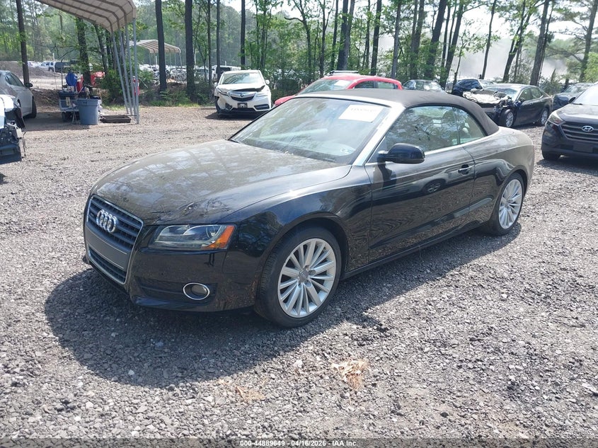 2012 Audi A5 2.0 2.0T Premium black Lot 111044889649 Vin WAULFAFH2CN000455