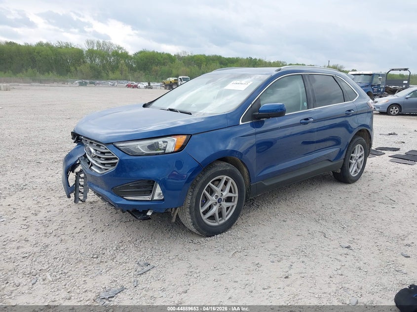 2021 Ford Edge 2.0 Blue Lot 111044889653 Vin 2FMPK4J94MBA43057