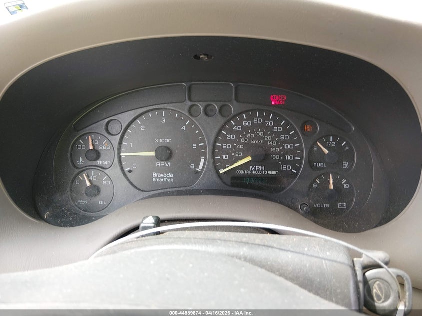 2000 Oldsmobile Bravada VIN: 1GHDT13W6Y2163048 Lot: 44889874