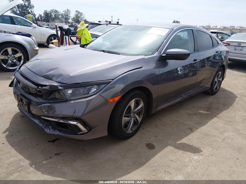 2020 Honda Civic 2.0 Lx grey Lot 111044889938 Vin 2HGFC2F66LH512551