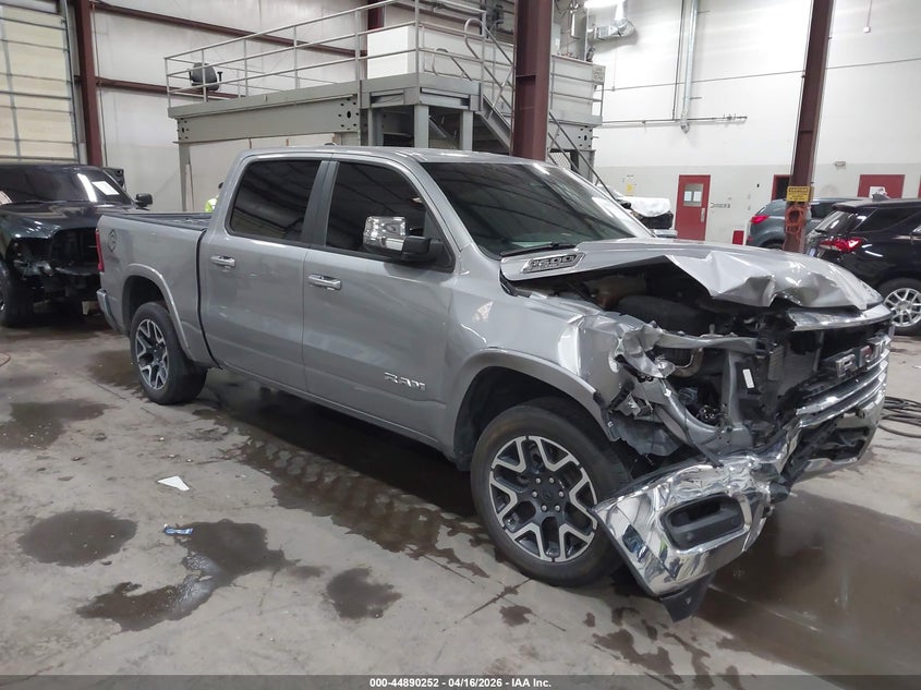 2025 Ram 1500 3.0 Ram Laramie 4X4 5'7 Box silver Lot 111044890252 Vin 1C6SRFJP1SN612668