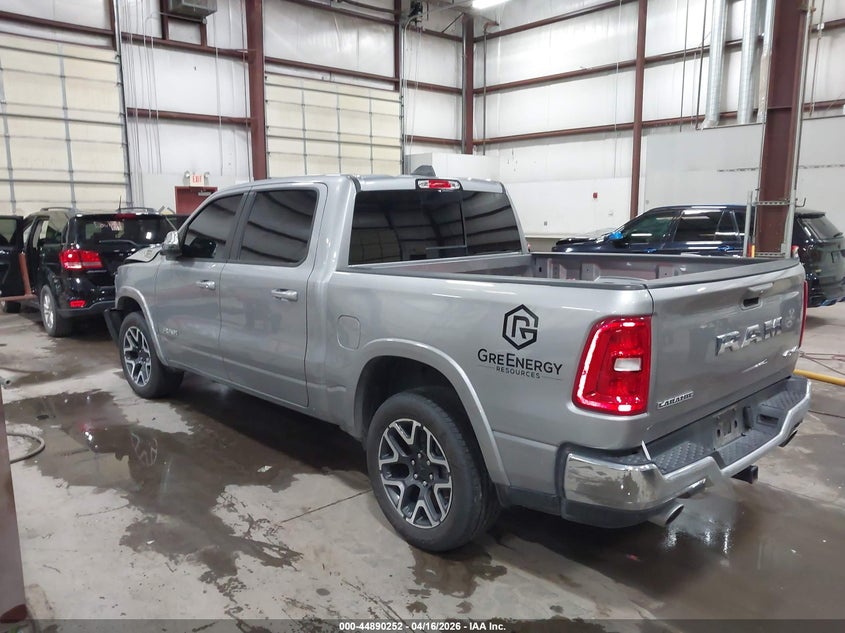 2025 Ram 1500 3.0 Ram Laramie 4X4 5'7 Box silver Lot 111044890252 Vin 1C6SRFJP1SN612668