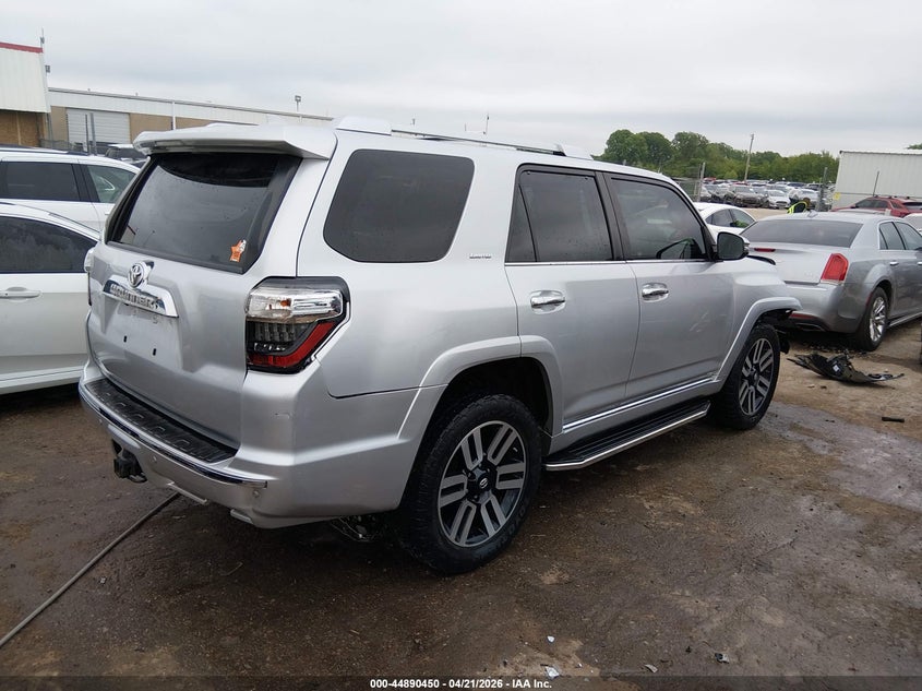 Vin: jtebu5jr6h5427166, lot: 45387796, toyota 4runner limited 20174