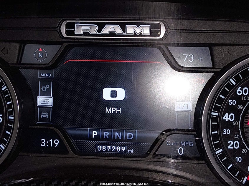 2019 Ram 1500 Big Horn/Lone Star 4X4 5'7 Box VIN: 1C6SRFFT3KN626500 Lot: 44891113