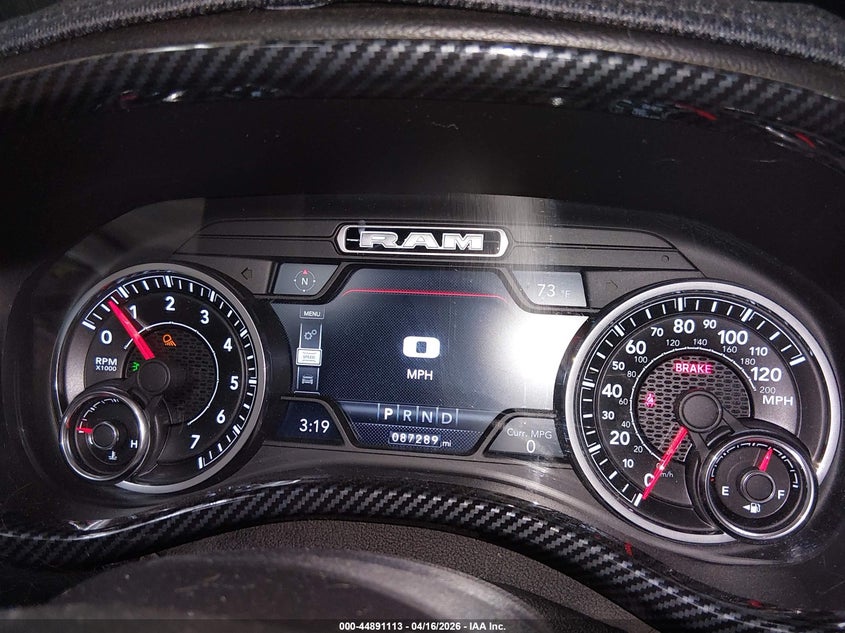 2019 Ram 1500 Big Horn/Lone Star 4X4 5'7 Box VIN: 1C6SRFFT3KN626500 Lot: 44891113