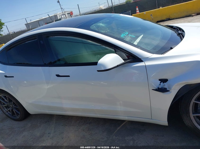 5YJ3E1EA3PF500185 2023 Tesla Model 3 Rear-Wheel Drive white