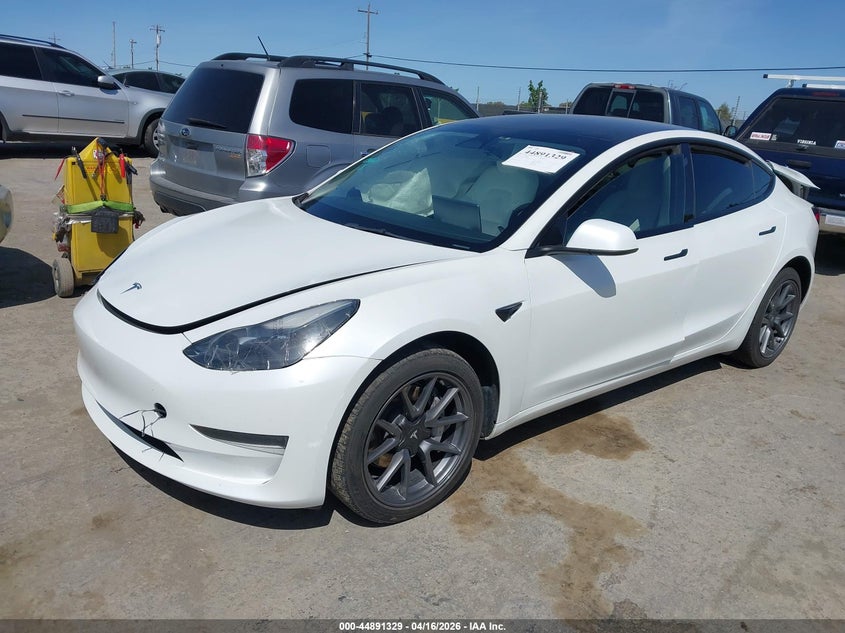 2023 Tesla Model 3 Rear-Wheel Drive white Lot 111044891329 Vin 5YJ3E1EA3PF500185