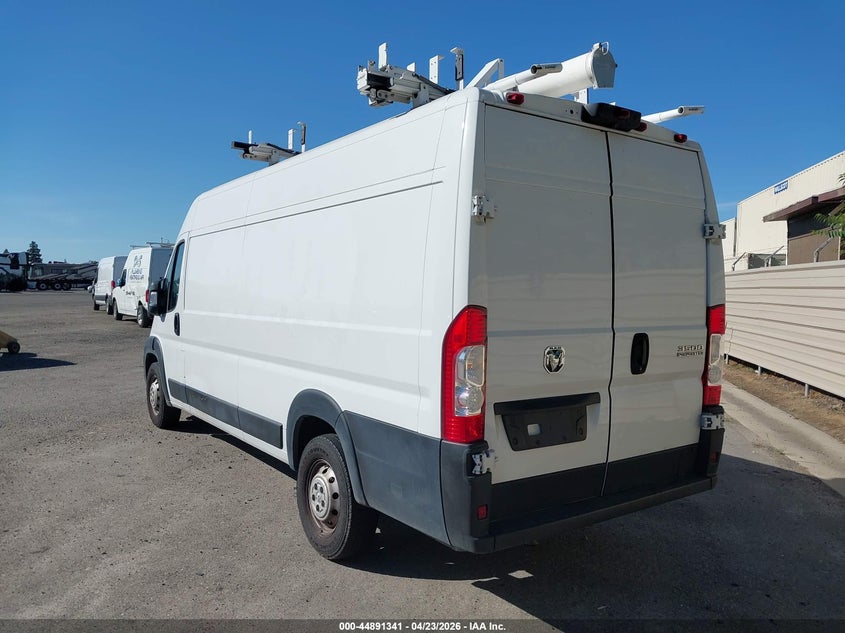 Vin: 3c6mrvjg5pe526178, lot: 45388687, ram promaster 3500 cargo van high roof 159 wb ext 20233